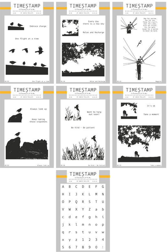 Complete stamp collection by Janice Phillips for crafting