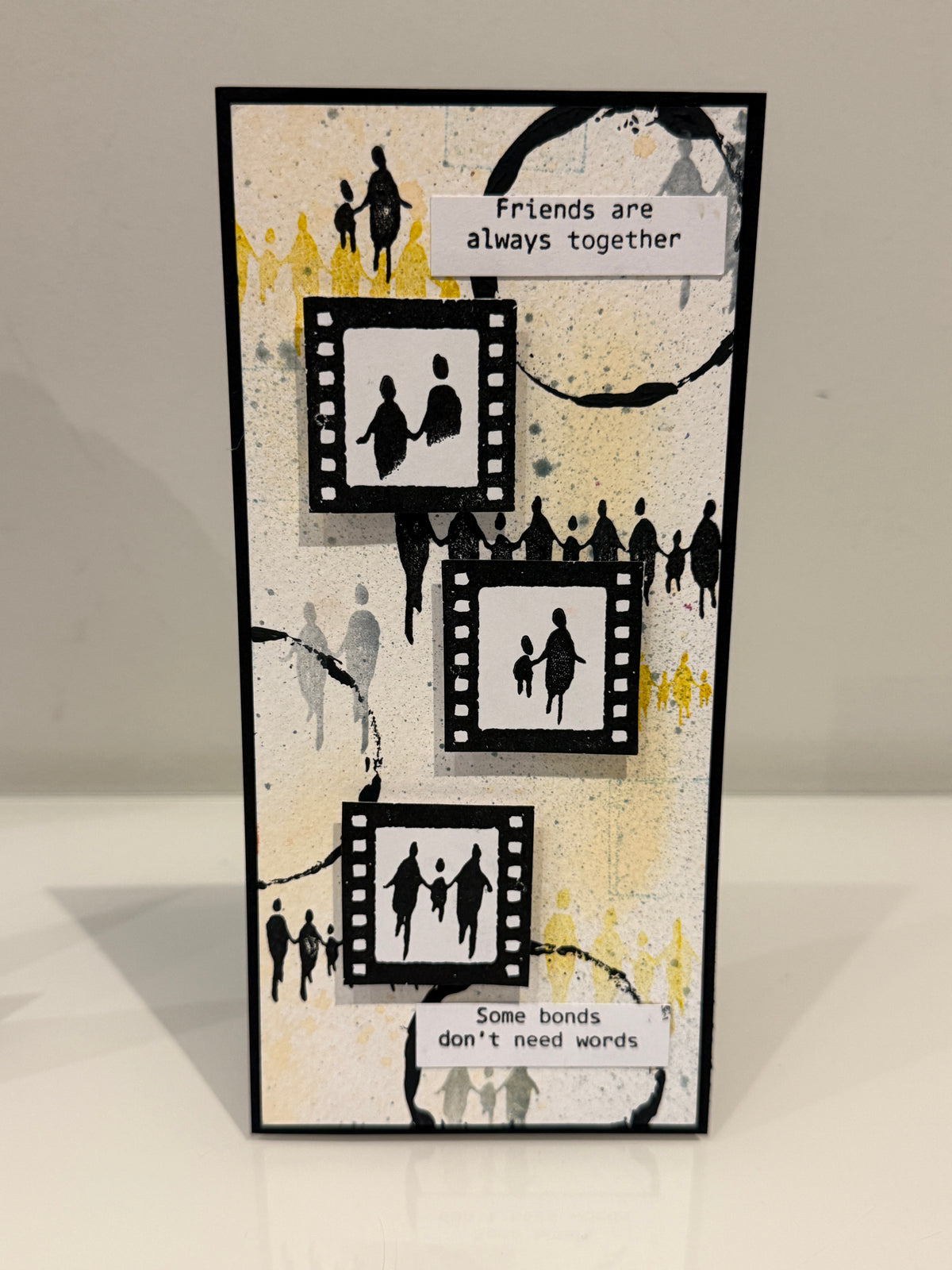 Art work showing a mix of people