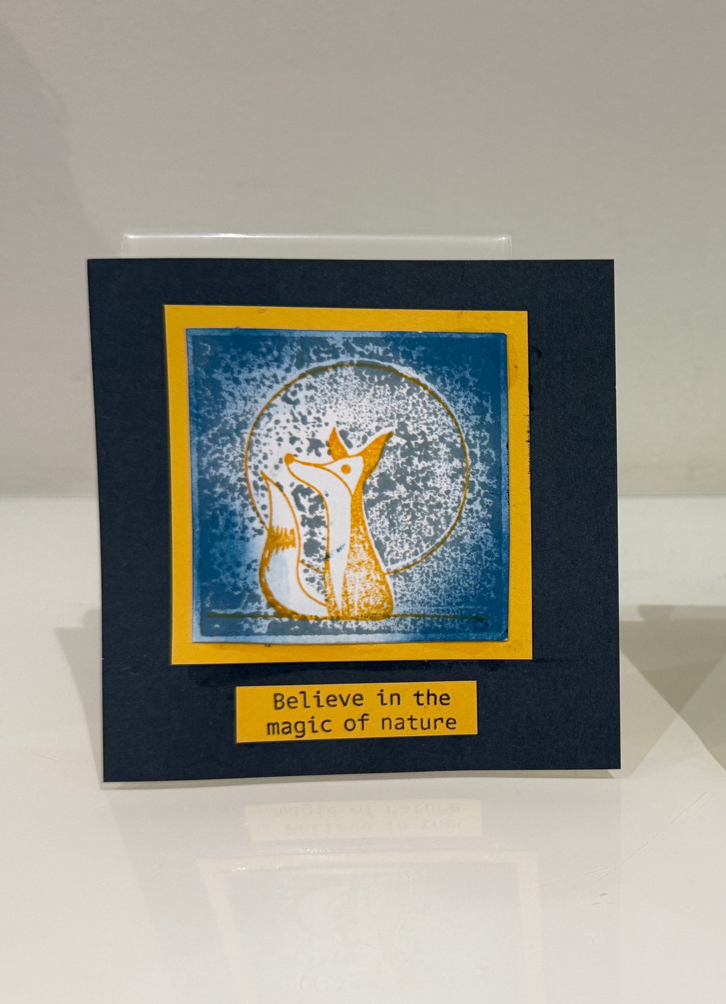 card showing image of Fox in Moon