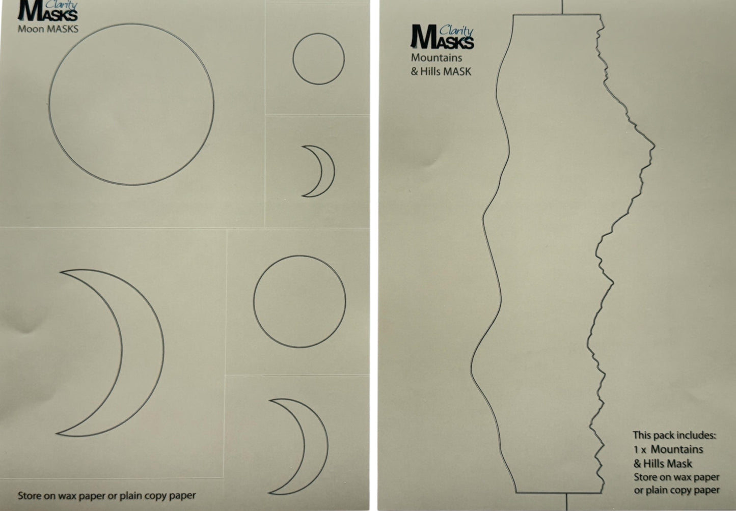 Moons, Hills and Mountain masks
