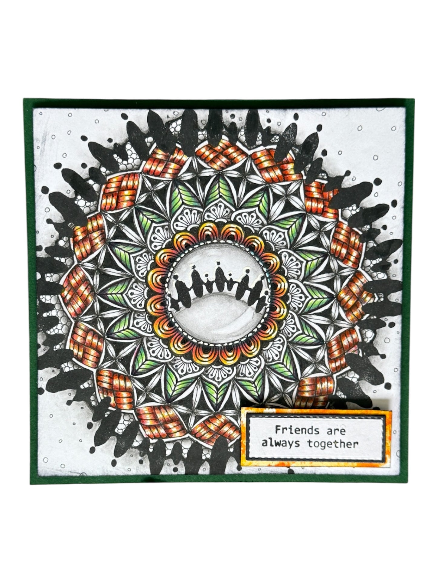 card should people in a circle