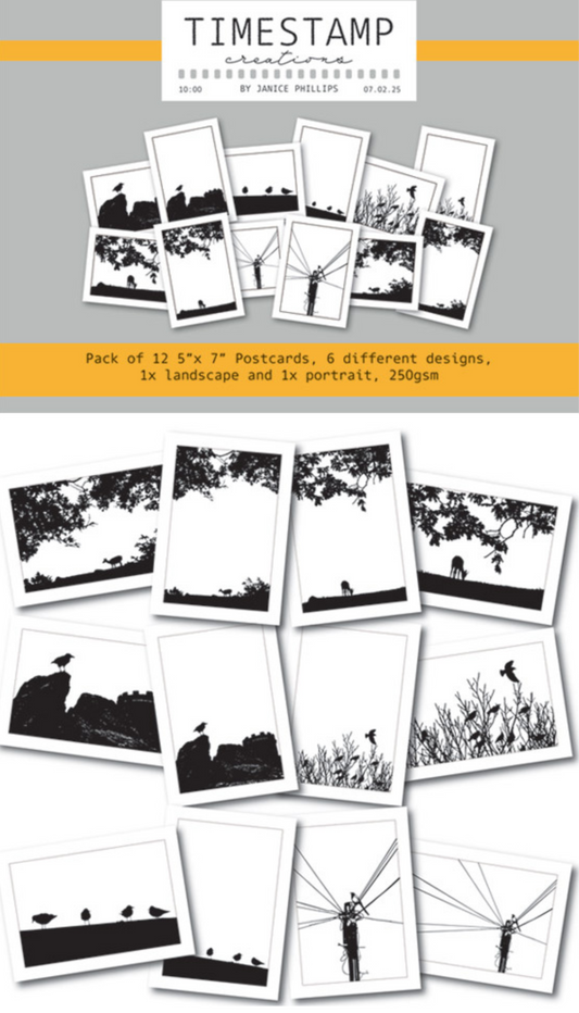 Set of 12 Postcards of beautiful scenes