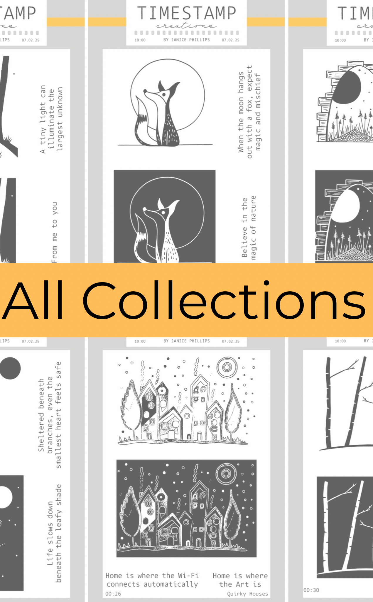 various images showing collections