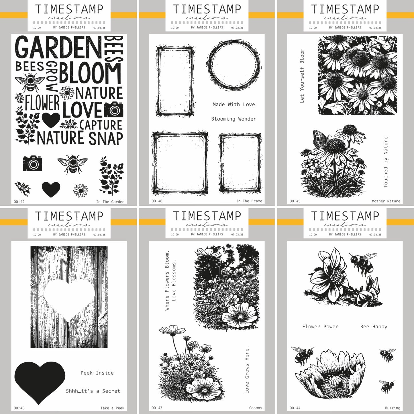 picture showing 6 different stamp sets