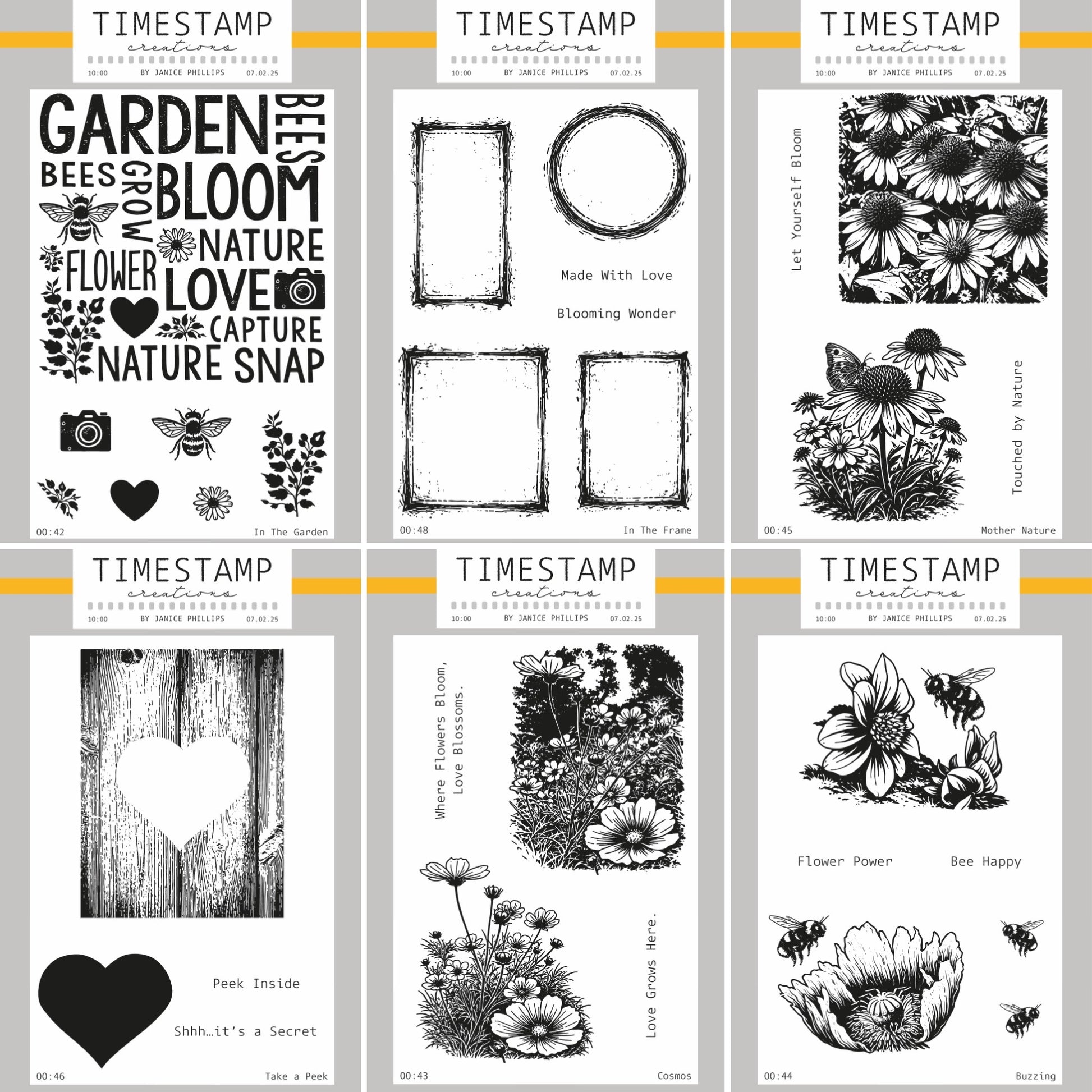 picture showing 6 different stamp sets