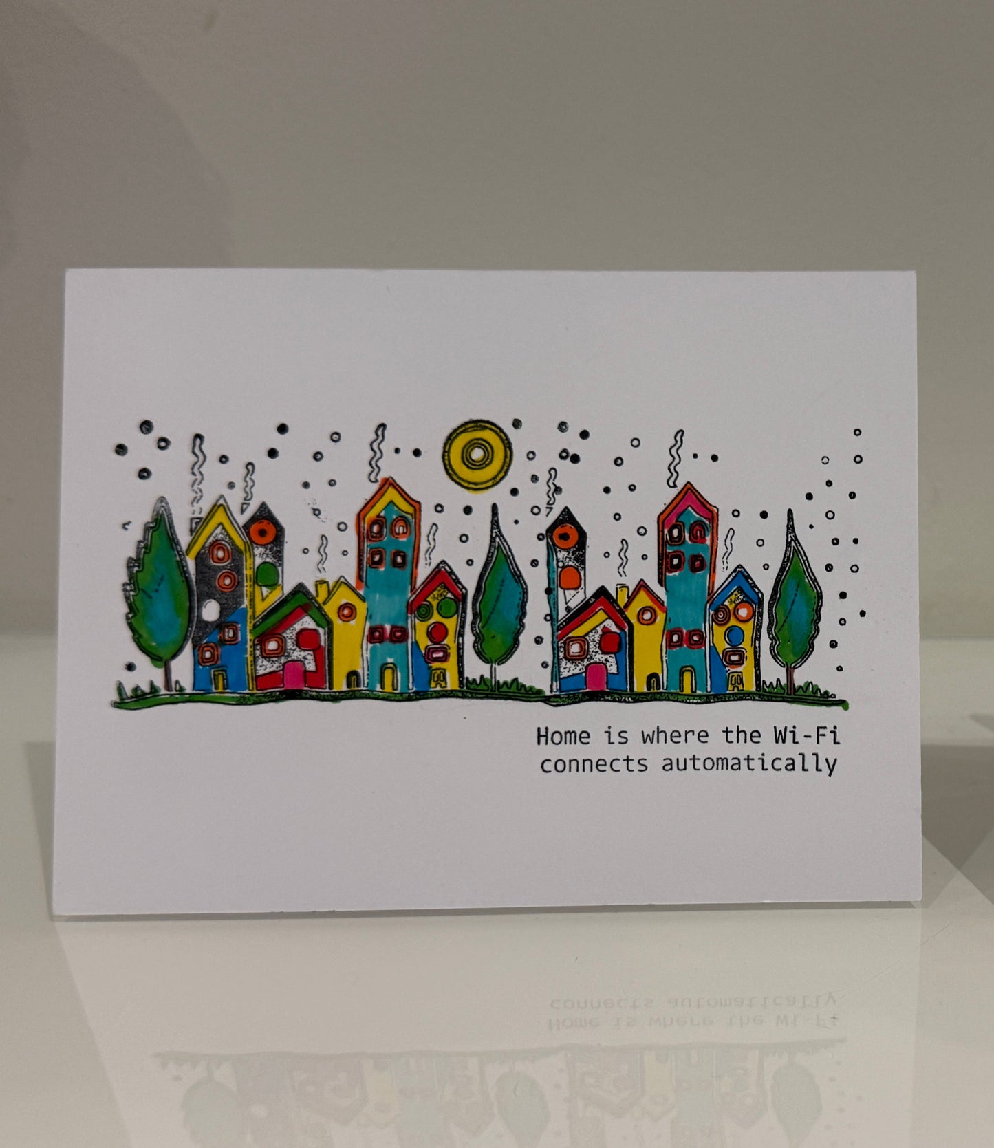 Image showing cards with house designs