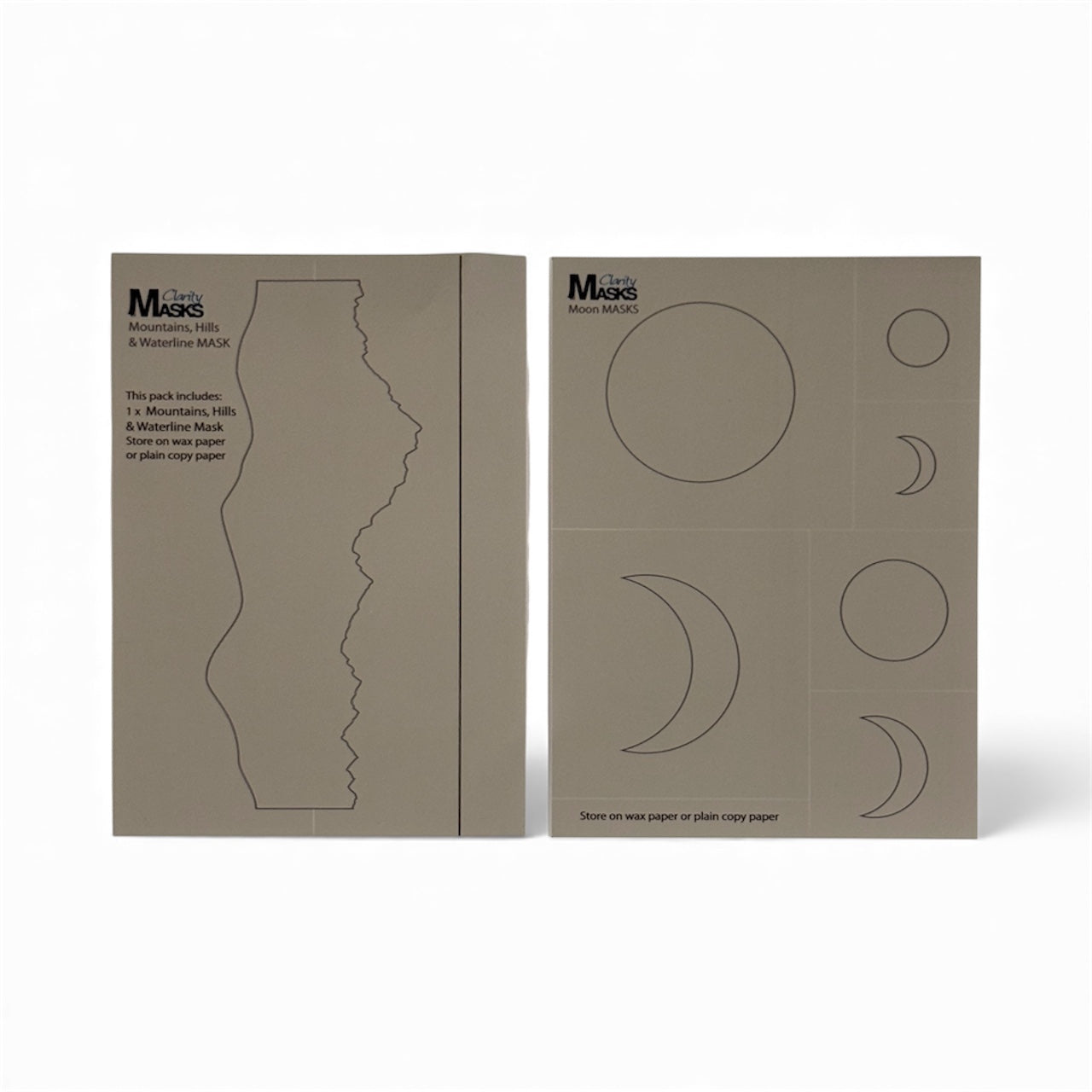 Image showing masks for mountains and moons